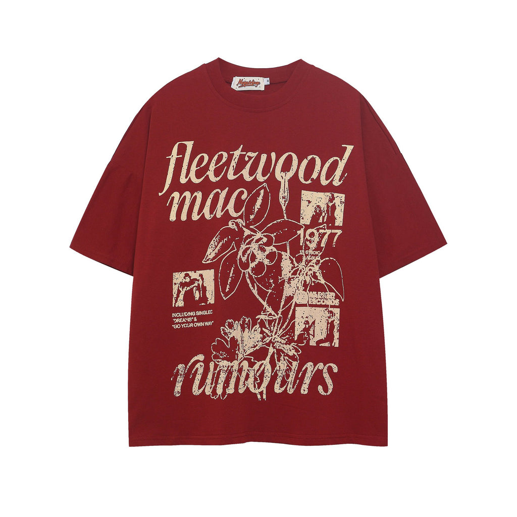 vintage printed short sleeves