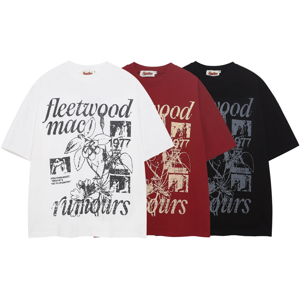 vintage printed short sleeves