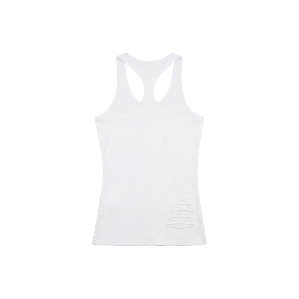 Ripped Sleeveless Tank Top