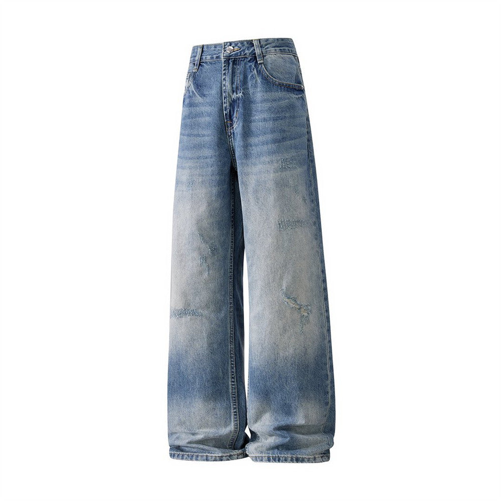 Gradient washed denim jeans