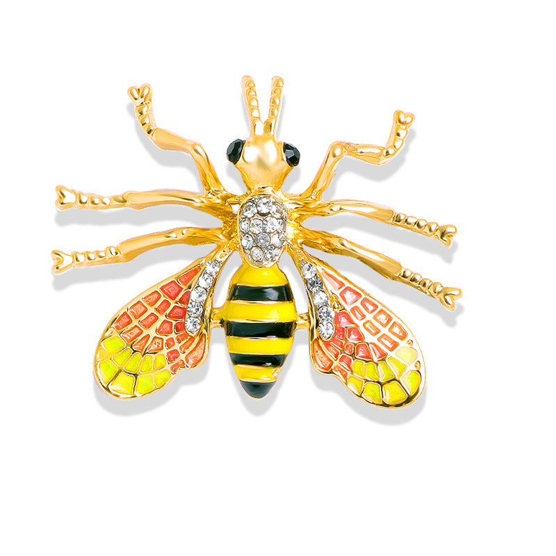 Insect pin anti slip buckle brooch