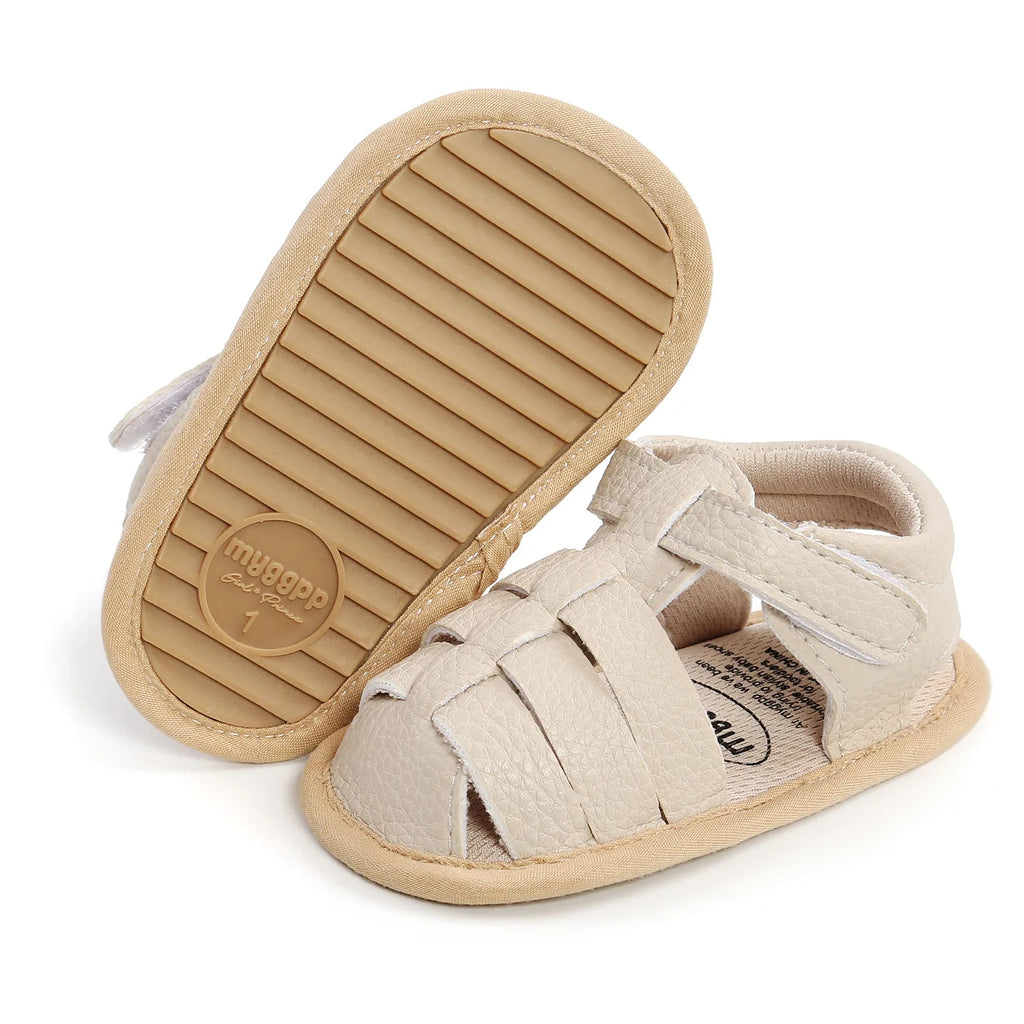Meckior Baby Shoes Summer Baby Boy Girl Shoes Toddler Flats Sandals Soft Rubber Sole Anti-Slip Bowknot Crib First Walker Shoes