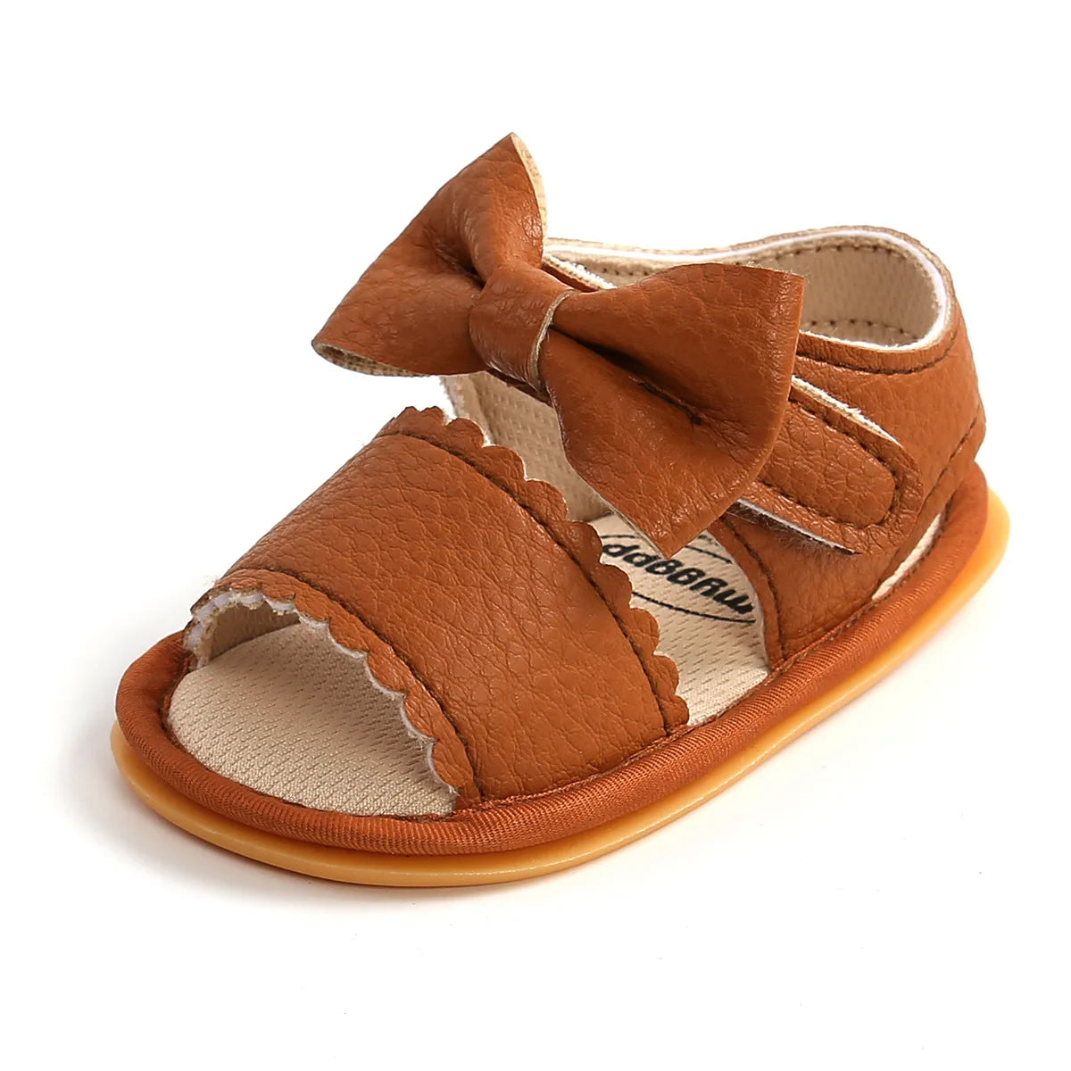 Meckior Baby Shoes Summer Baby Boy Girl Shoes Toddler Flats Sandals Soft Rubber Sole Anti-Slip Bowknot Crib First Walker Shoes