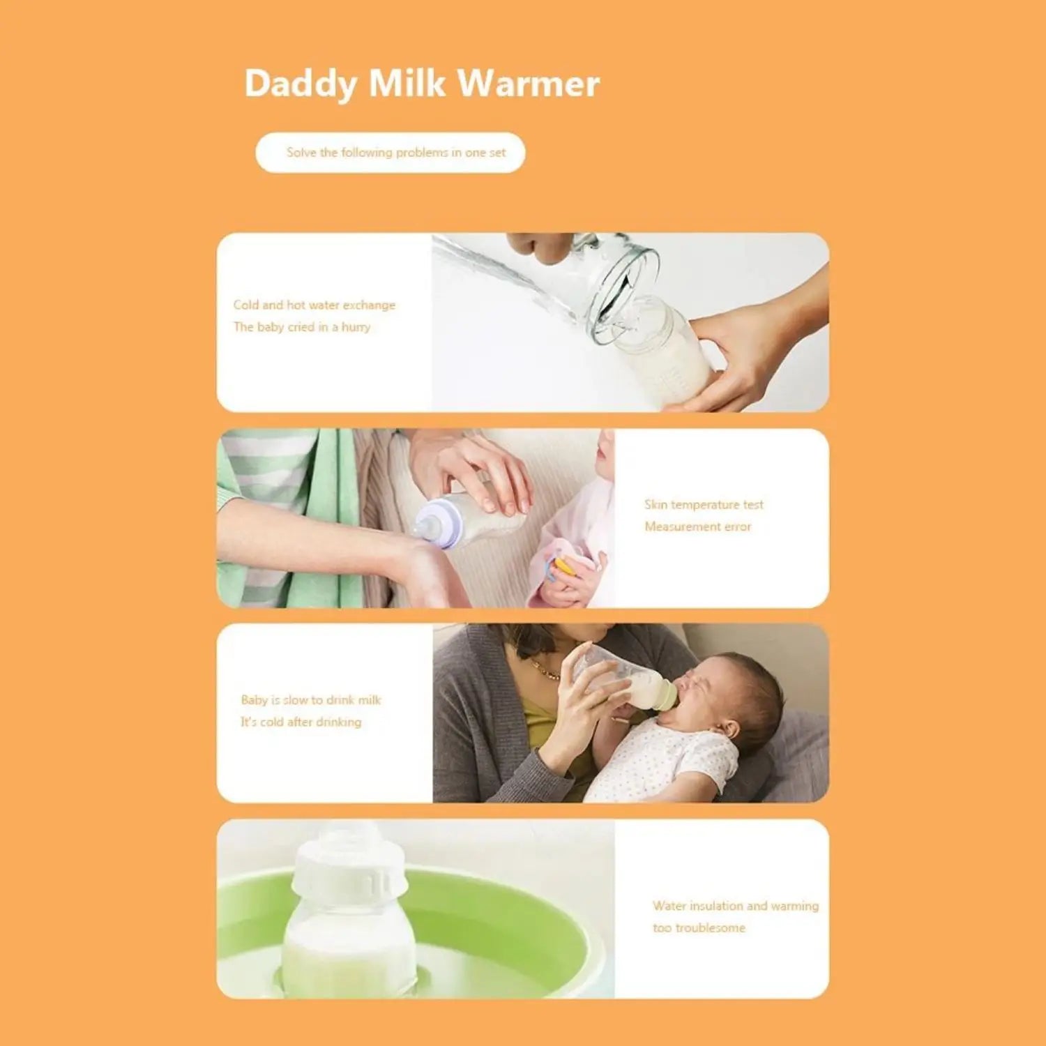 Baby Bottle Warmer 3-speed adjustment Baby Bottle Cup Warmer Car Portable USB Bottle Warmer Baby and Children Outdoor Travel
