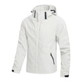 Men's Solid Outdoor Waterproof Raincoat
