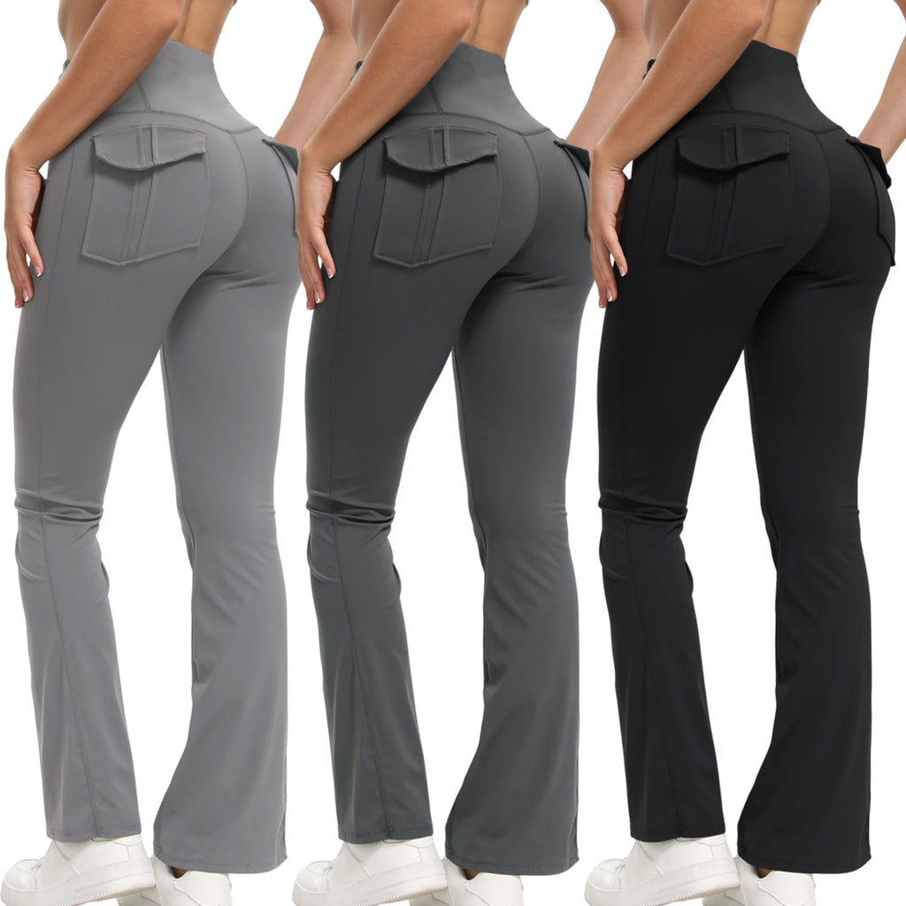 Women's High Waisted Flared Yoga Pants