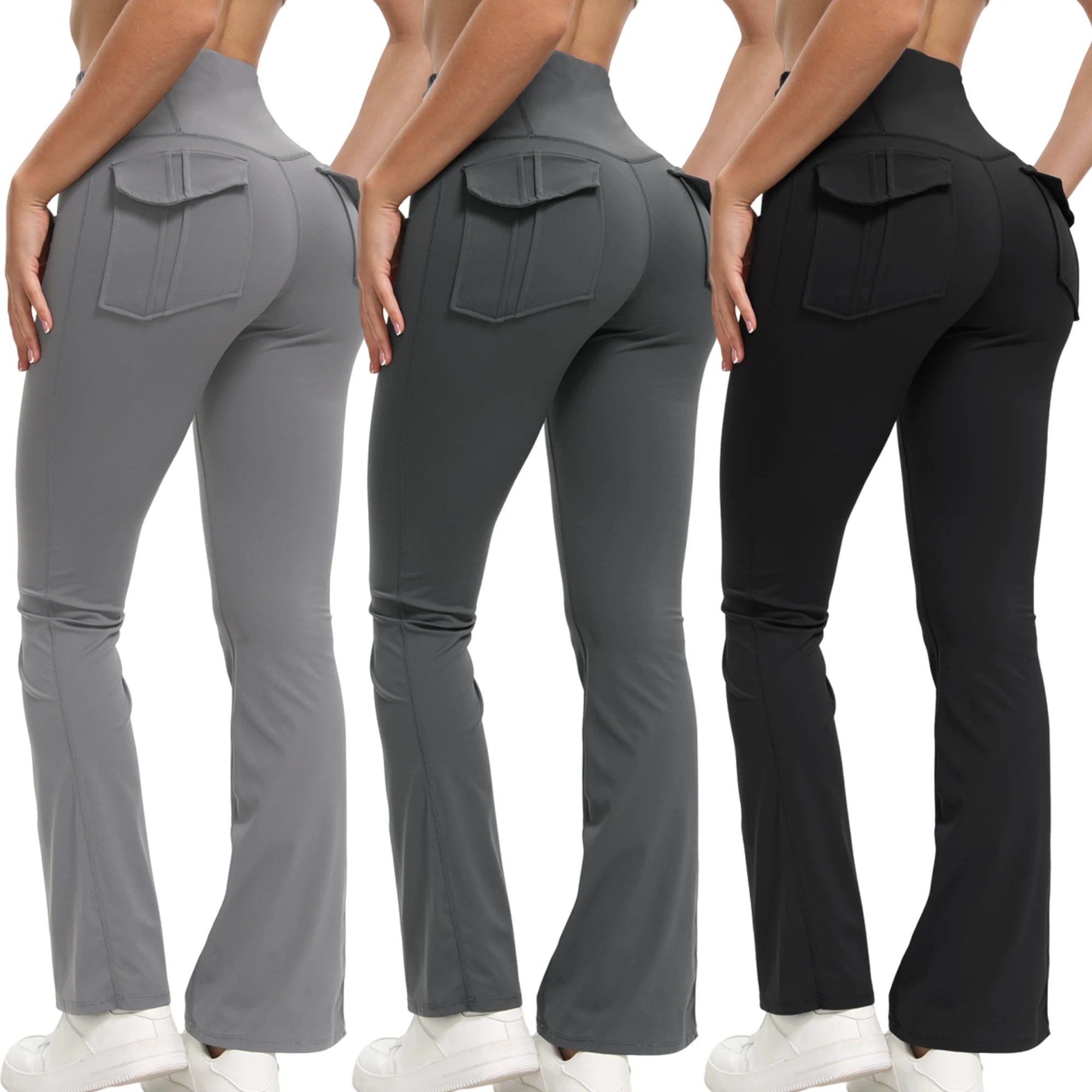 Women's High Waisted Flared Yoga Pants