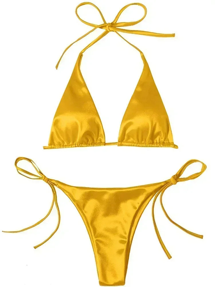 Women's Wrap Around Halter Bikini