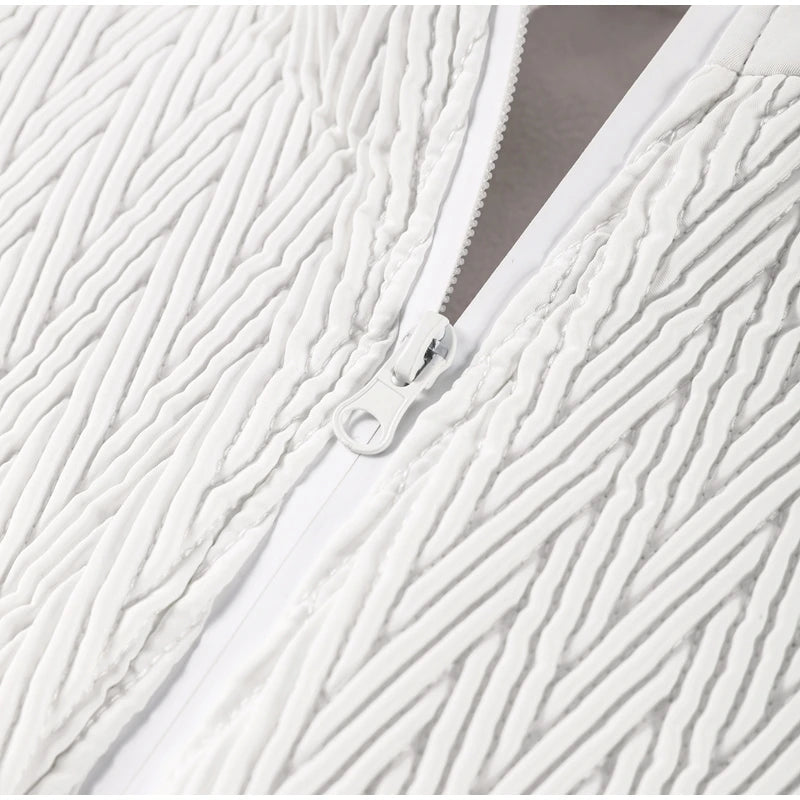 Women's Chic White Hooded Jumpsuit