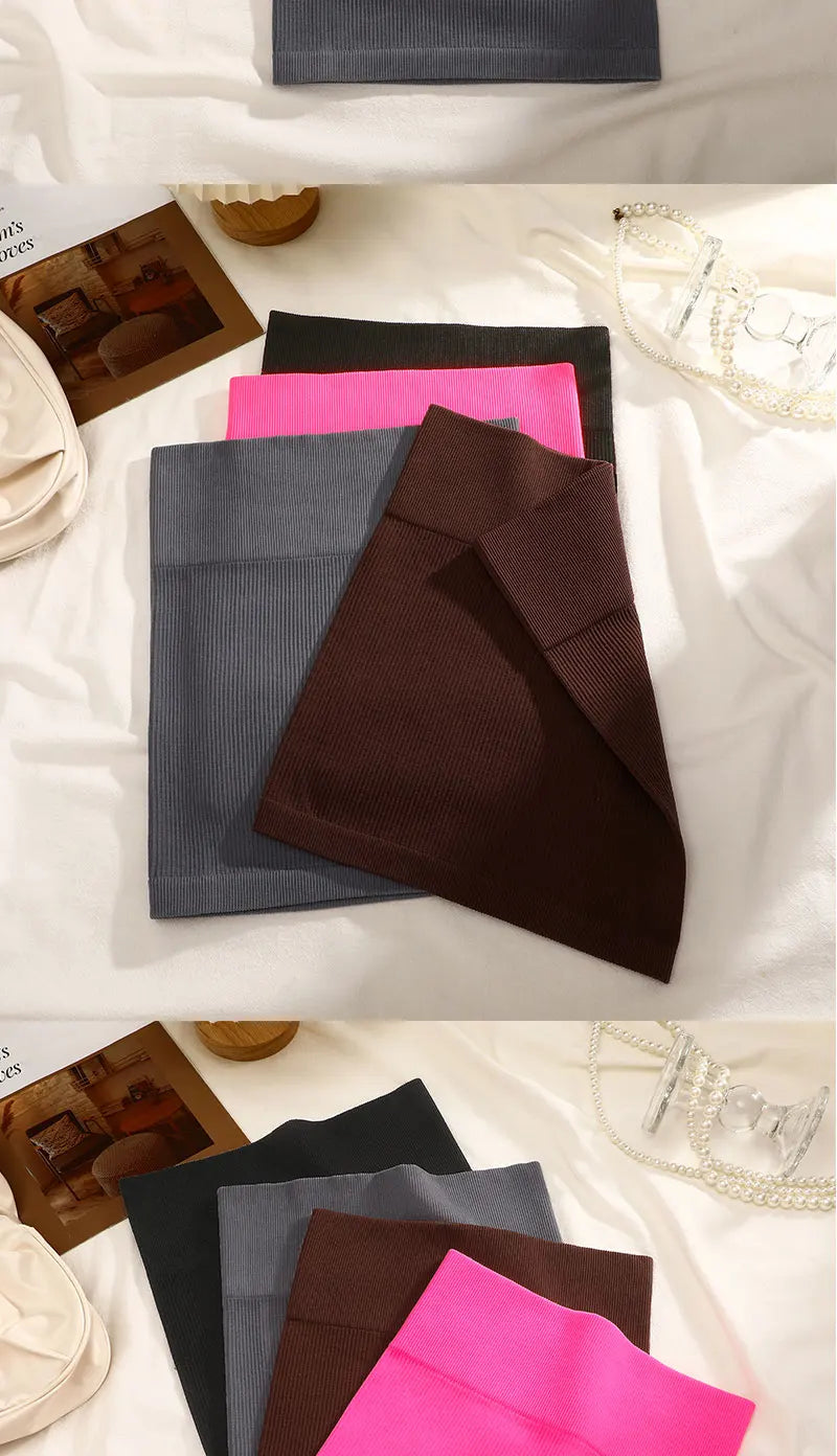 1Pcs Summer High Waist Elastic Mini Skirt