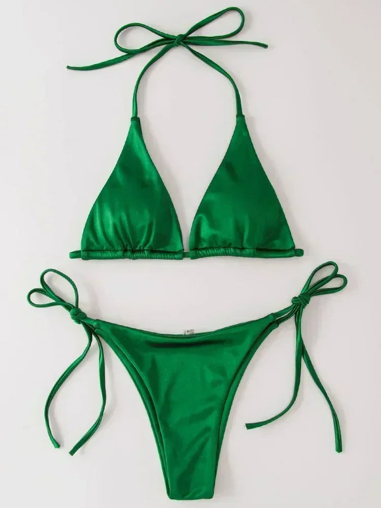 Women's Wrap Around Halter Bikini
