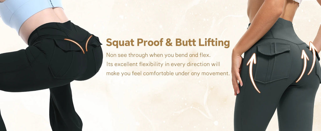 Women's High Waisted Flared Yoga Pants