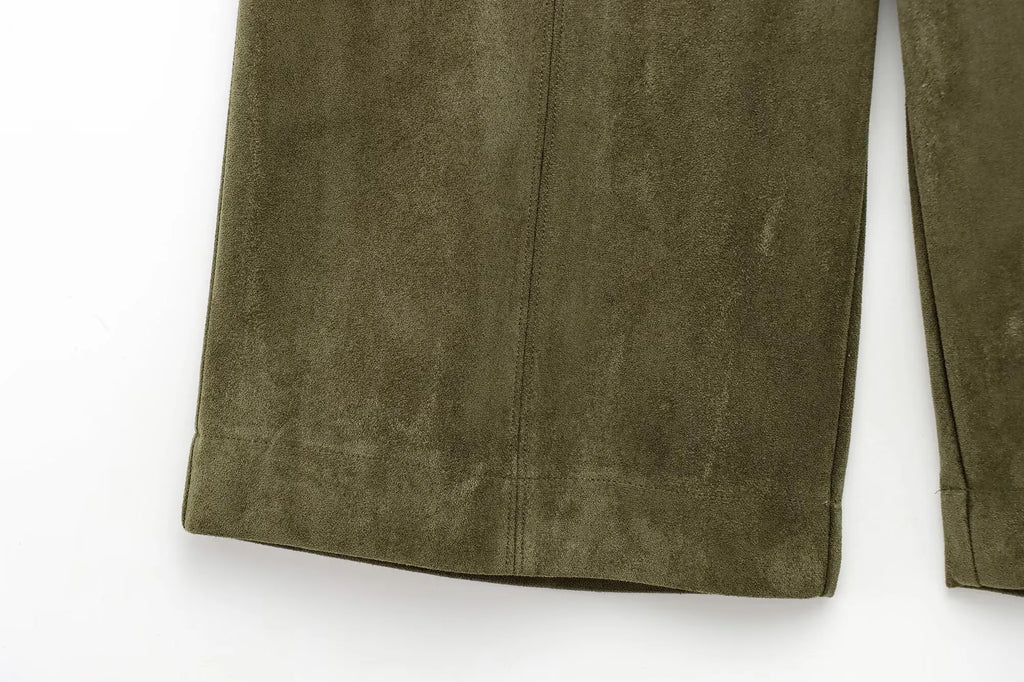 Women's Suede 2PCS Set