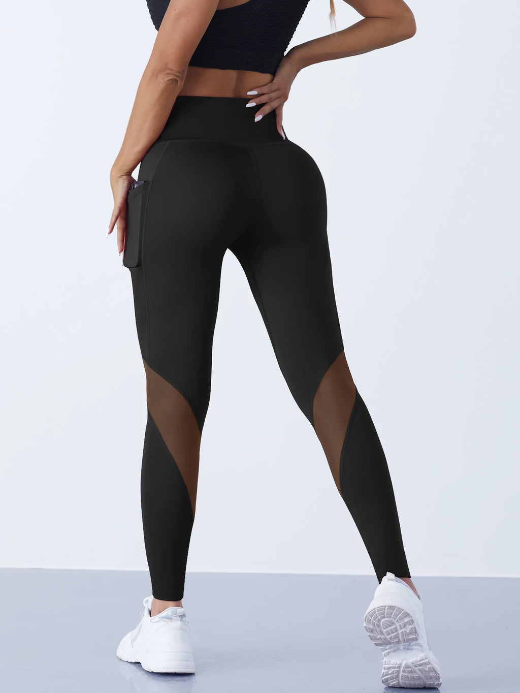 1PCS Women's Mesh Yoga Pants