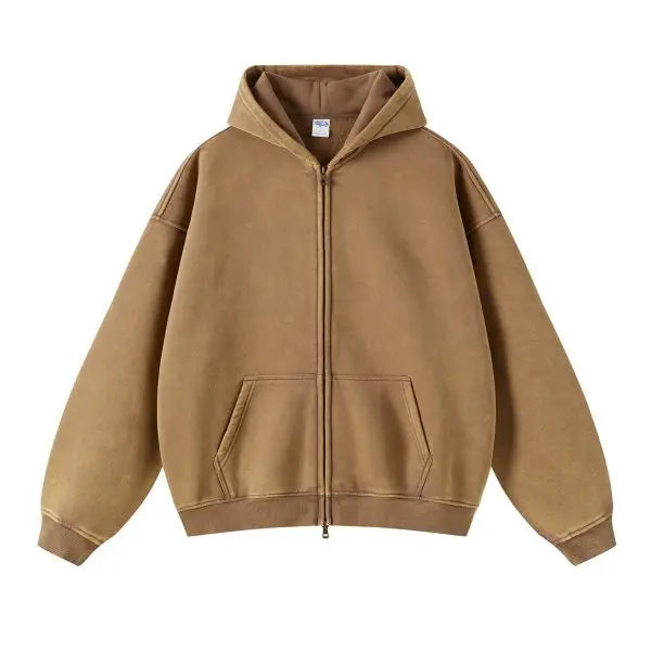 Color Washed Street Wear Styled Hoodie