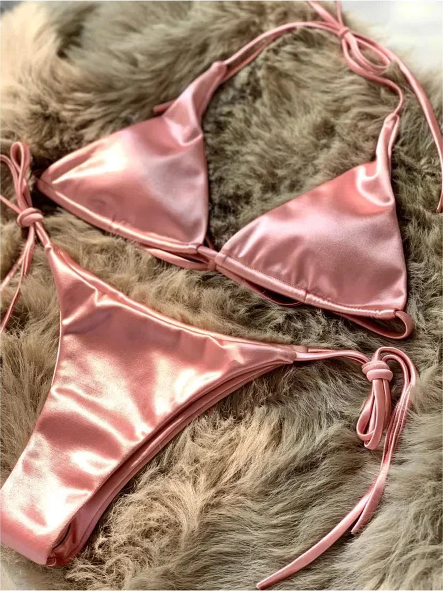 Women's Wrap Around Halter Bikini