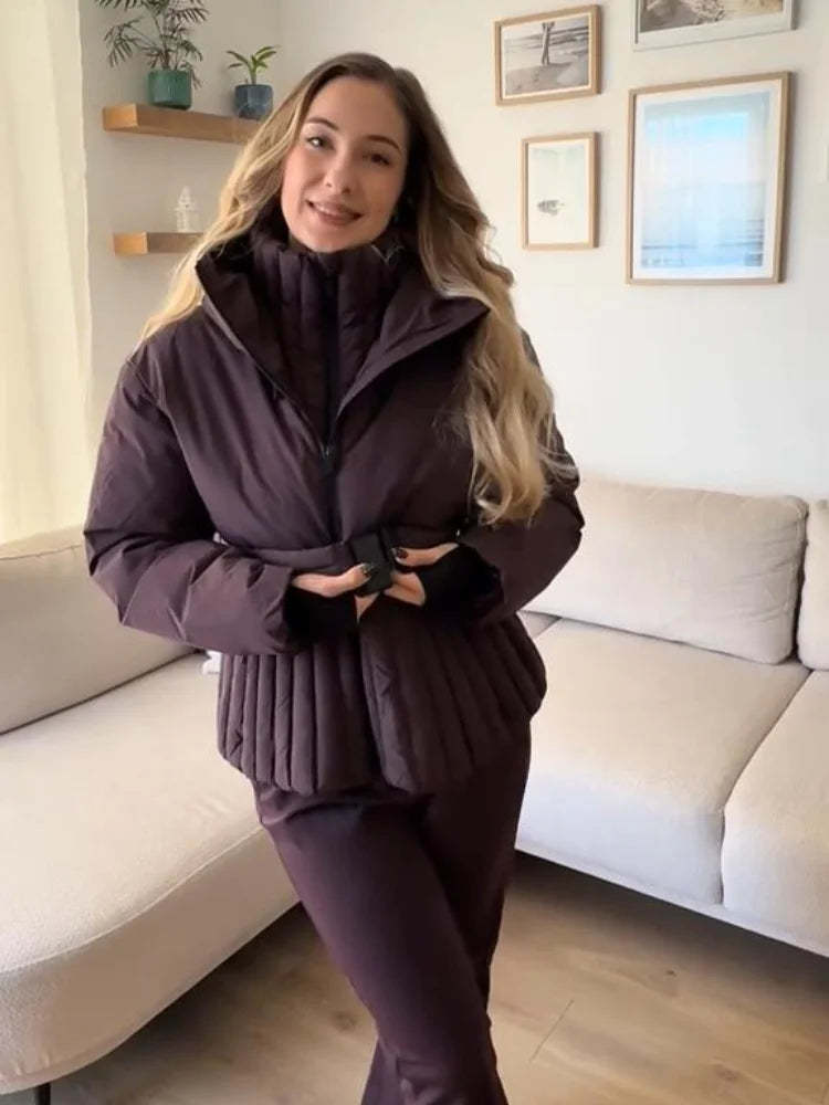 Women's Chic White Hooded Jumpsuit