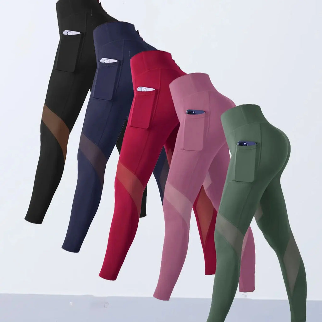 1PCS Women's Mesh Yoga Pants