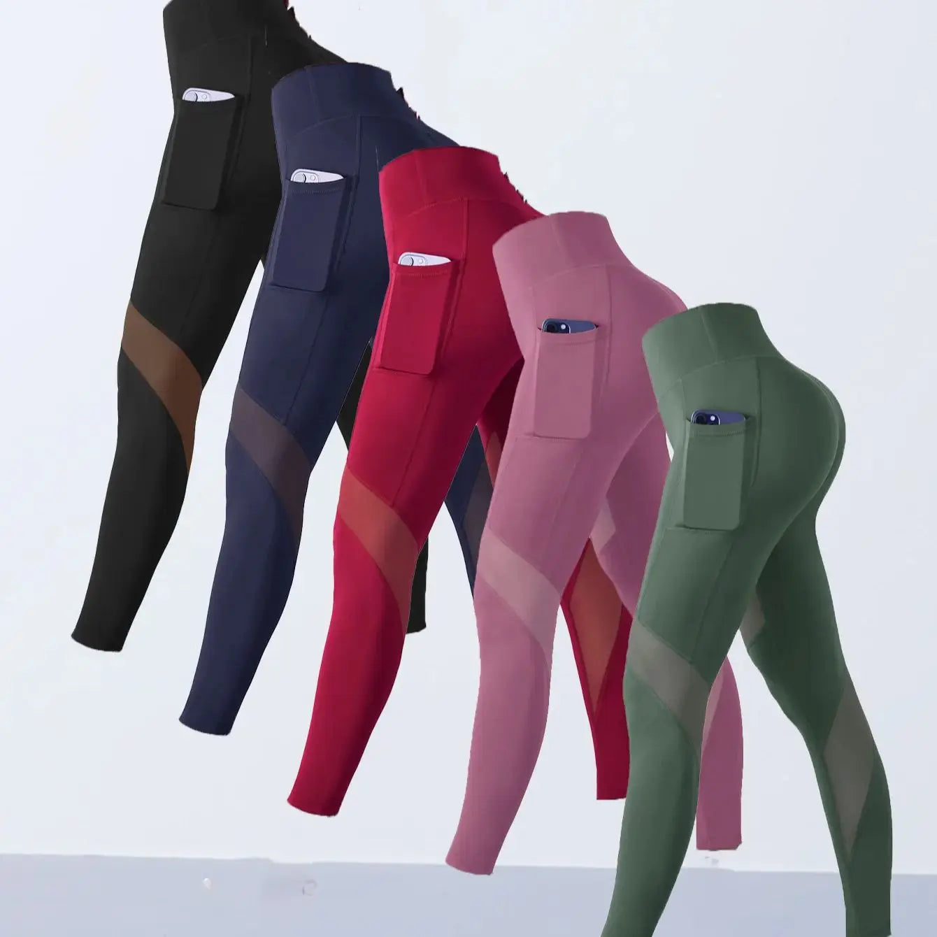 1PCS Women's Mesh Yoga Pants