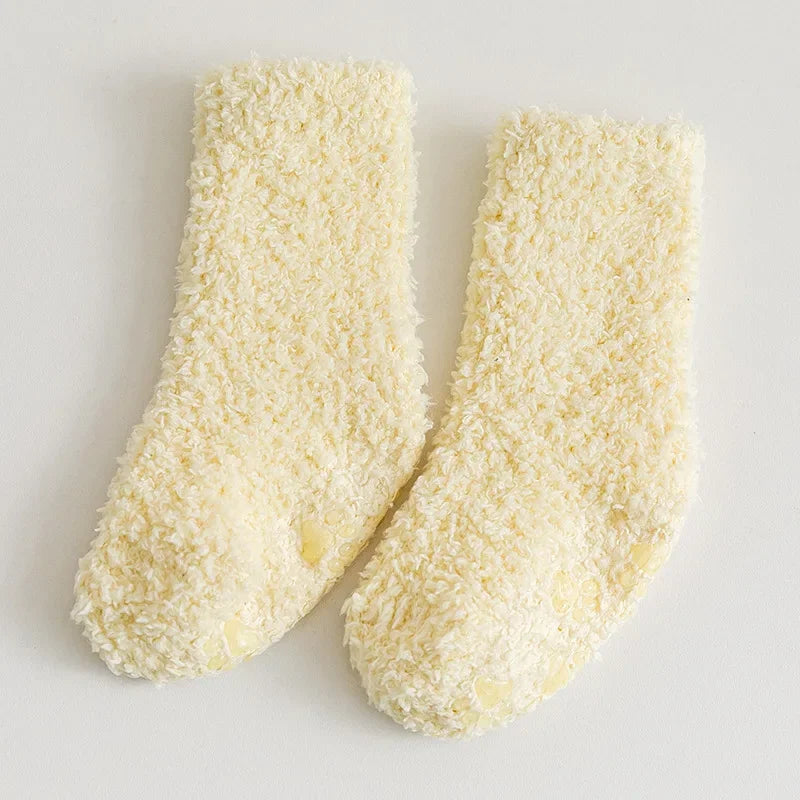 Winter Thick Newborn Socks Coral Fleece Warm Kids Leg Warmers Girls Boys Toddler Soft Baby Autumn Anti-slip Children Plus Stuff
