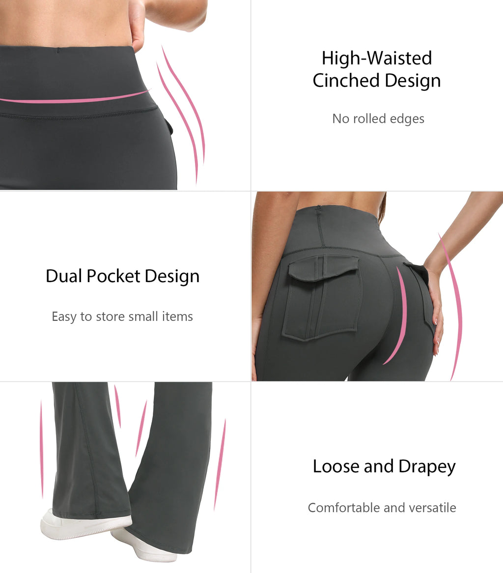 Women's High Waisted Flared Yoga Pants