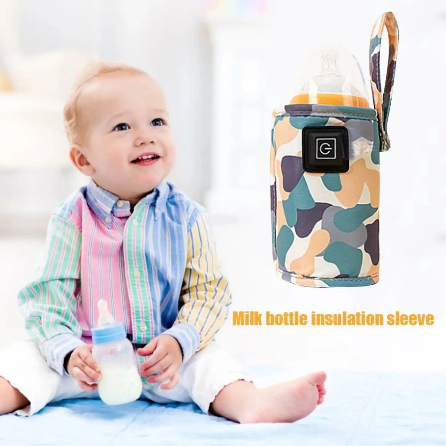 Baby Bottle Warmer 3-speed adjustment Baby Bottle Cup Warmer Car Portable USB Bottle Warmer Baby and Children Outdoor Travel