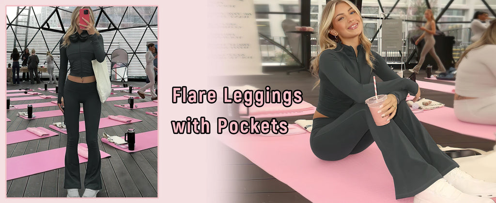Women's High Waisted Flared Yoga Pants