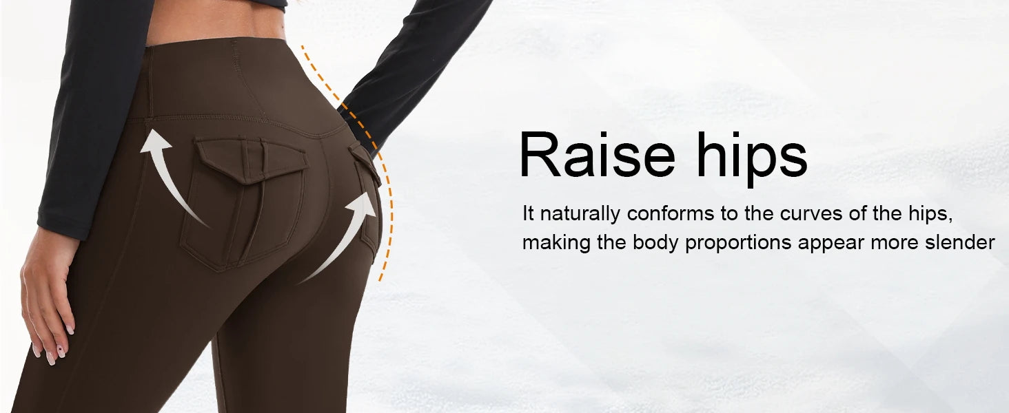 Women's High Waisted Flared Yoga Pants