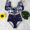 High Waist Ruffled Sexy Bikini Set