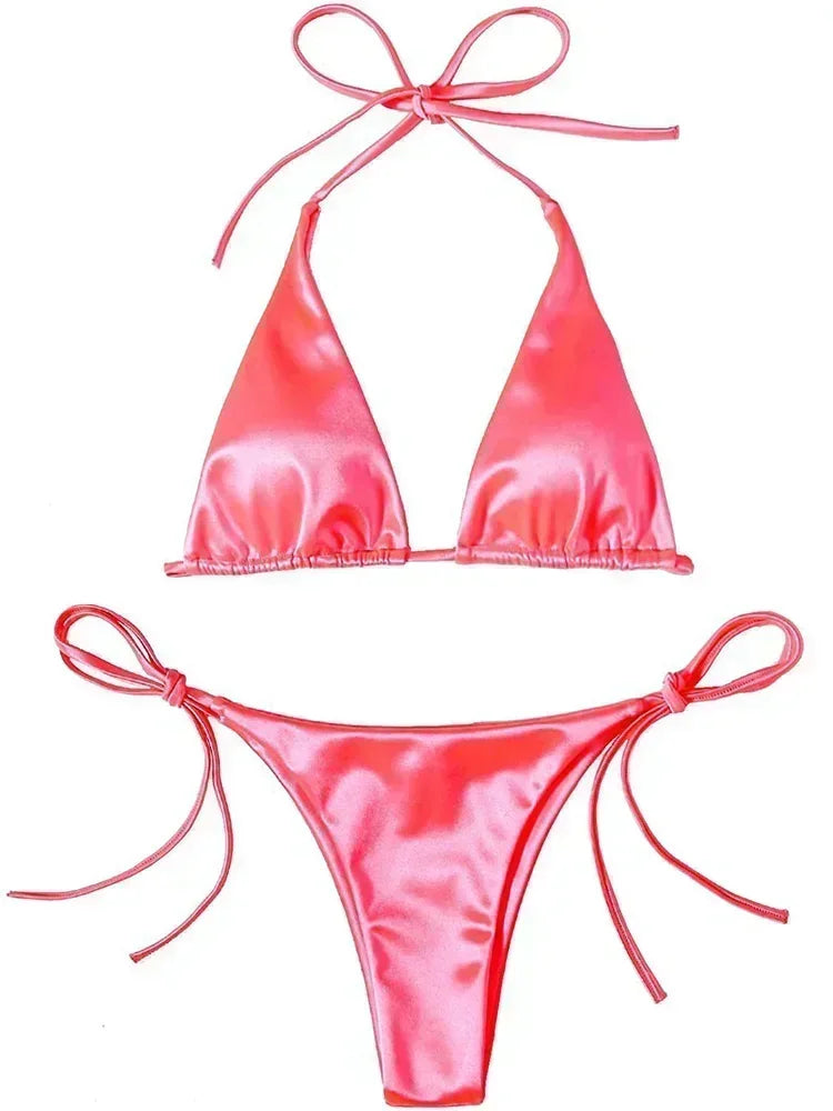 Women's Wrap Around Halter Bikini