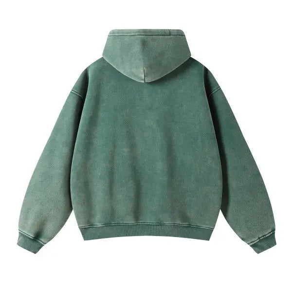 Color Washed Street Wear Styled Hoodie