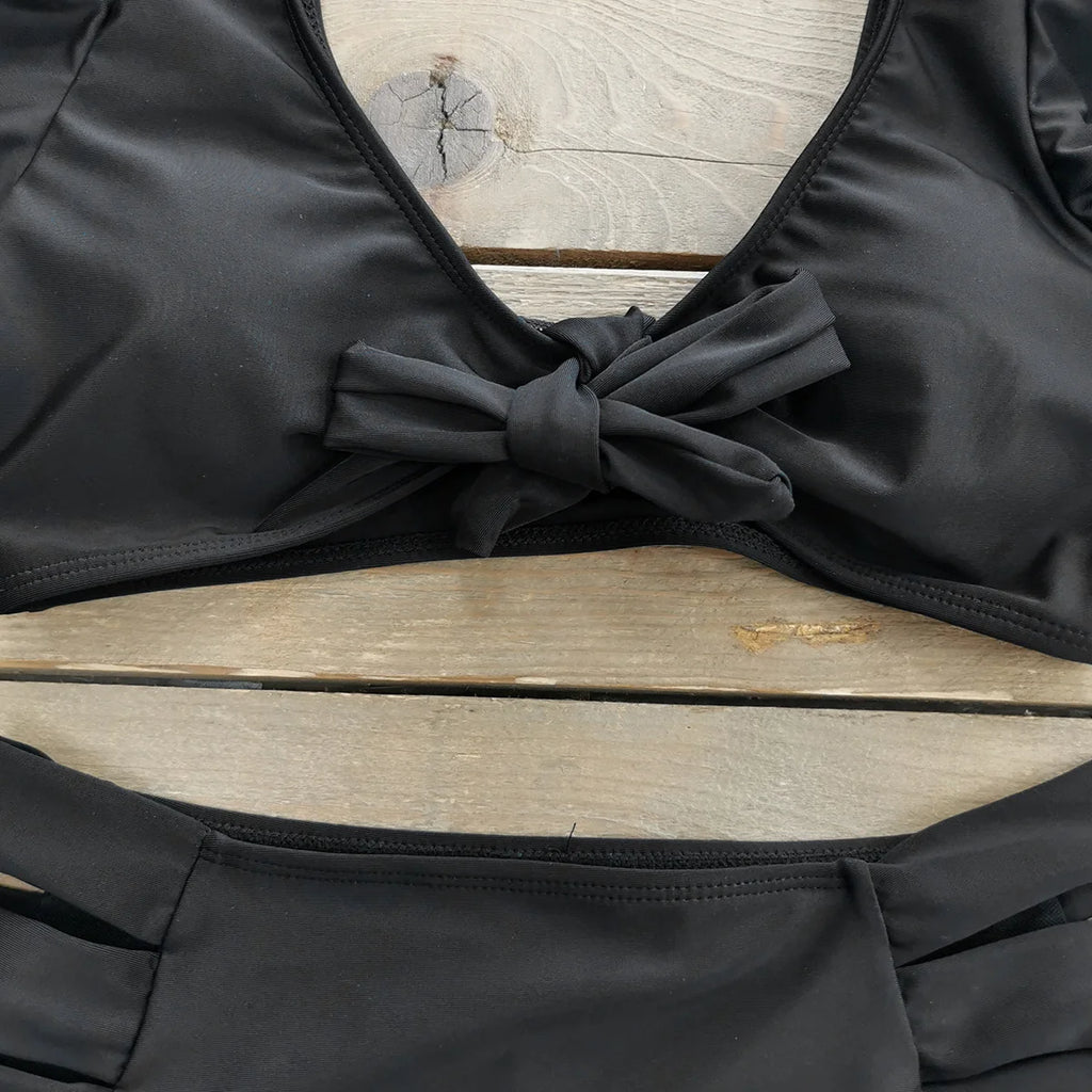 High Waist Ruffled Sexy Bikini Set