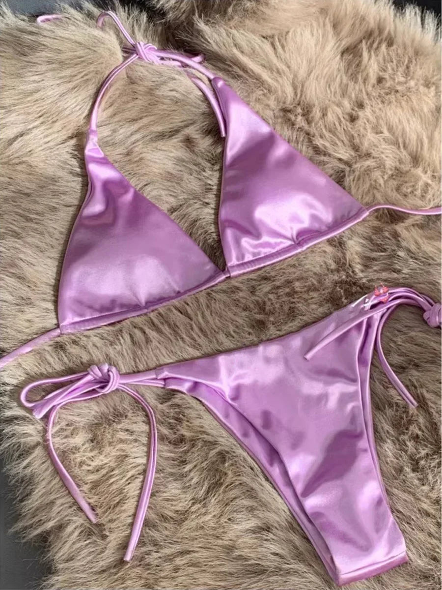 Women's Wrap Around Halter Bikini