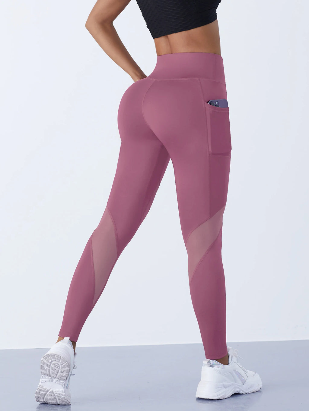 1PCS Women's Mesh Yoga Pants