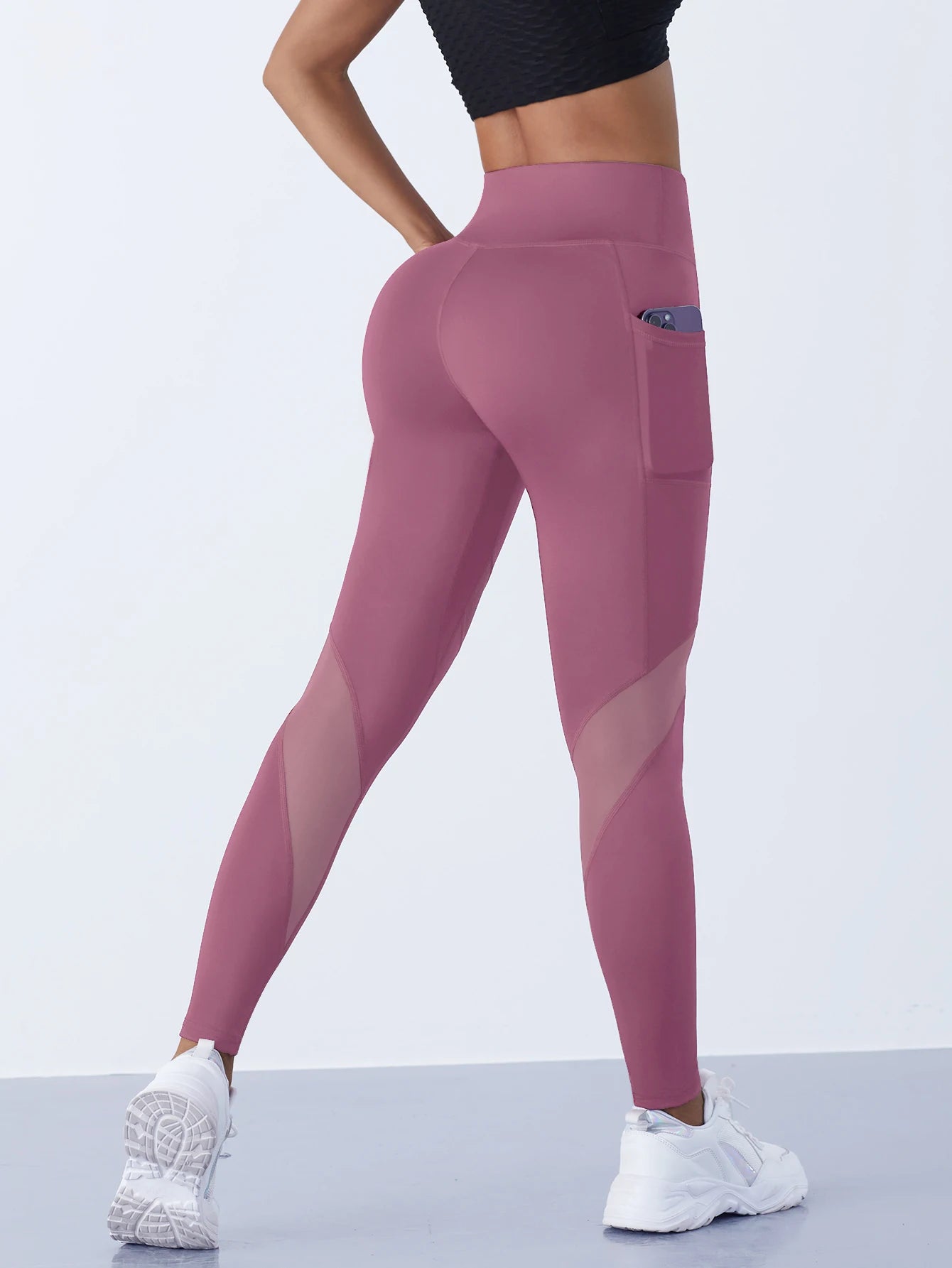 1PCS Women's Mesh Yoga Pants