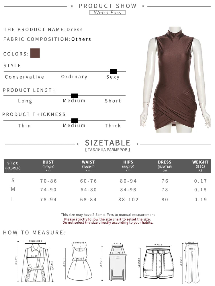 Elegant Sleeveless Cross Ruffle Mini Dress