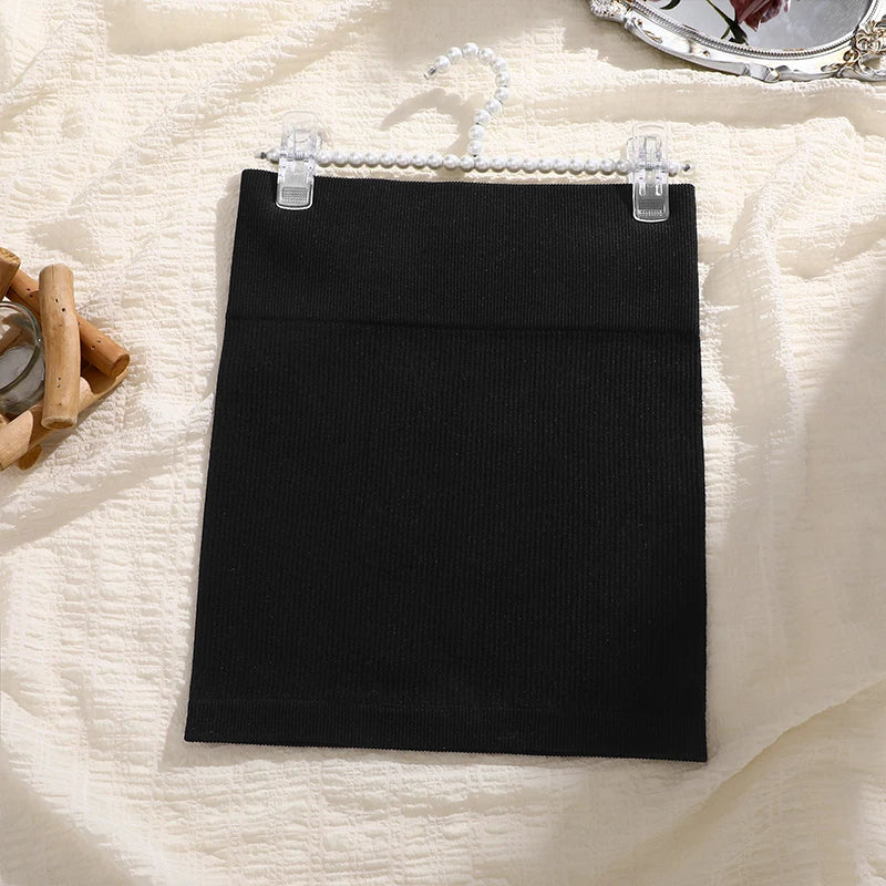 1Pcs Summer High Waist Elastic Mini Skirt