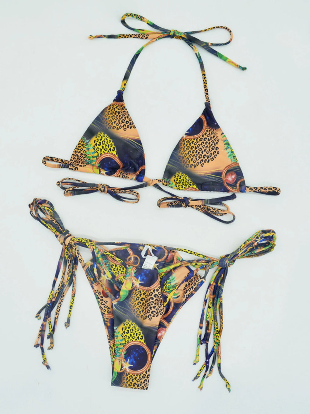Bikini Sets Swimsuit For Women Low Waist Swimwear Female Bandage Strappy Bathing Suits Summer Beach Wear