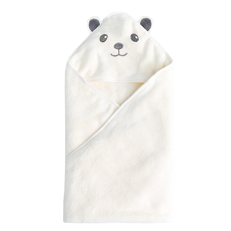 Infant Swaddle Blanket Wrap Baby Bath Towel Kids Bathrobe Fleece Blanket Warm Sleeping Swaddle Wrap for New Born Boys Girls