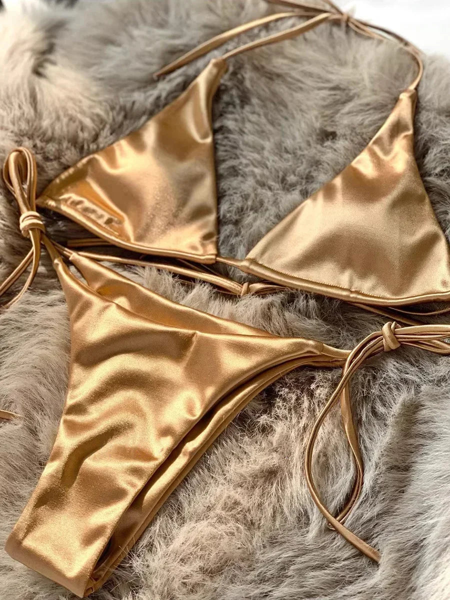 Women's Wrap Around Halter Bikini