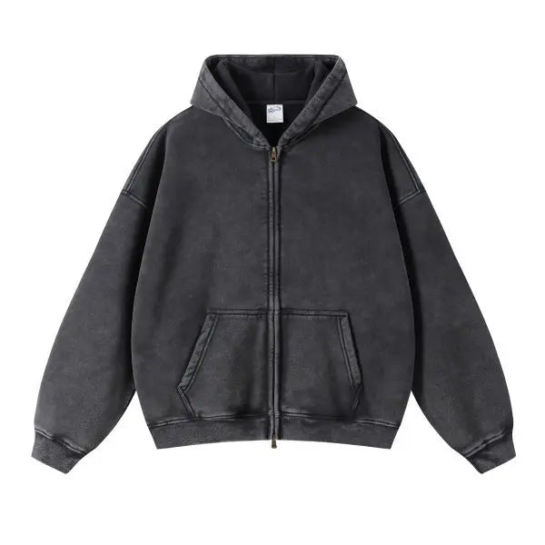 Color Washed Street Wear Styled Hoodie