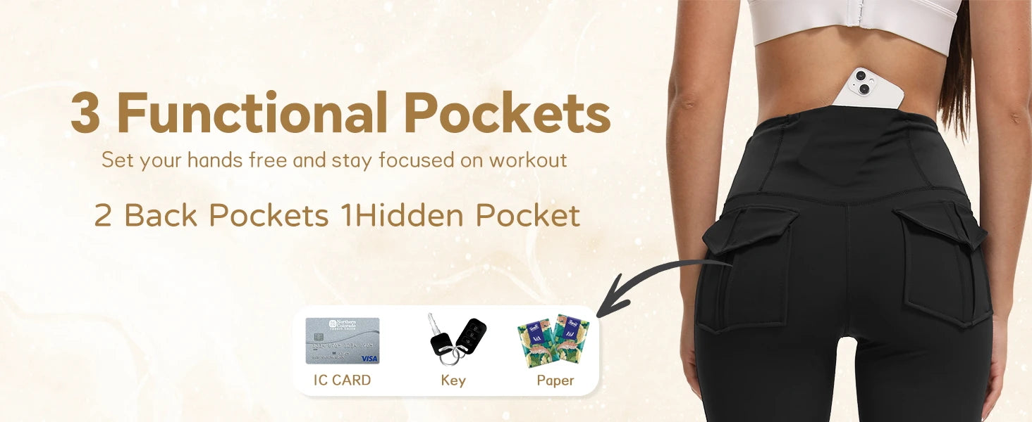 Women's High Waisted Flared Yoga Pants