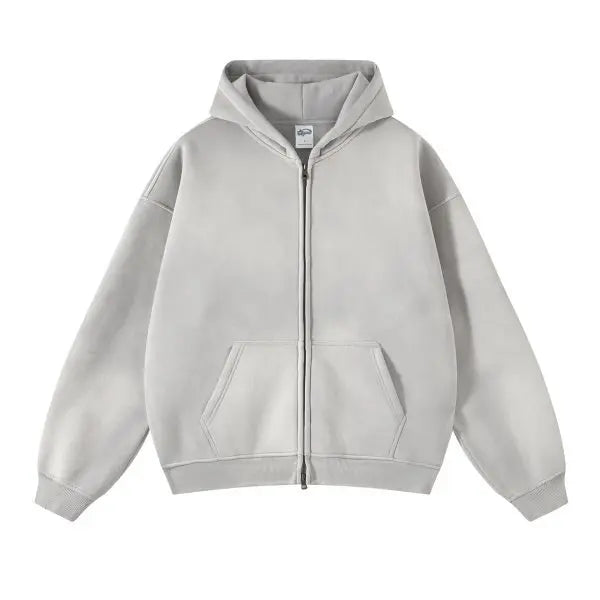 Color Washed Street Wear Styled Hoodie