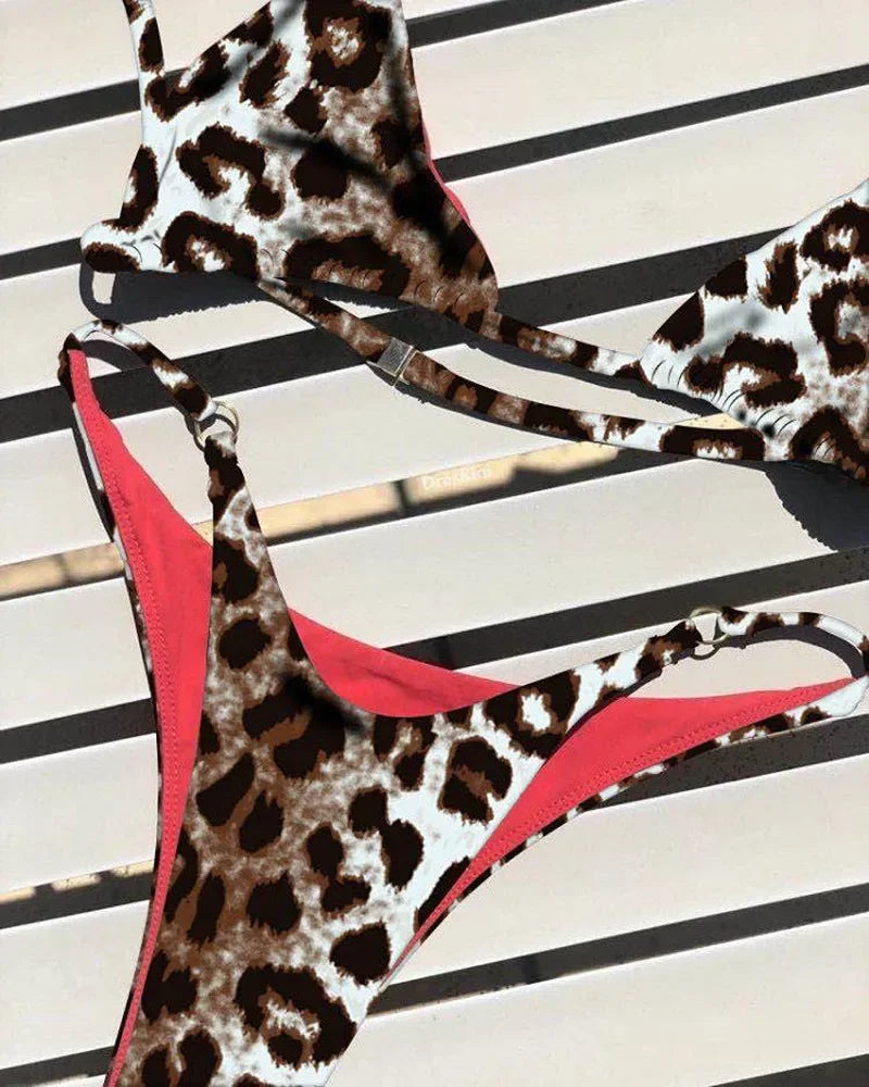 Leopard Print Bikini SwimSuit