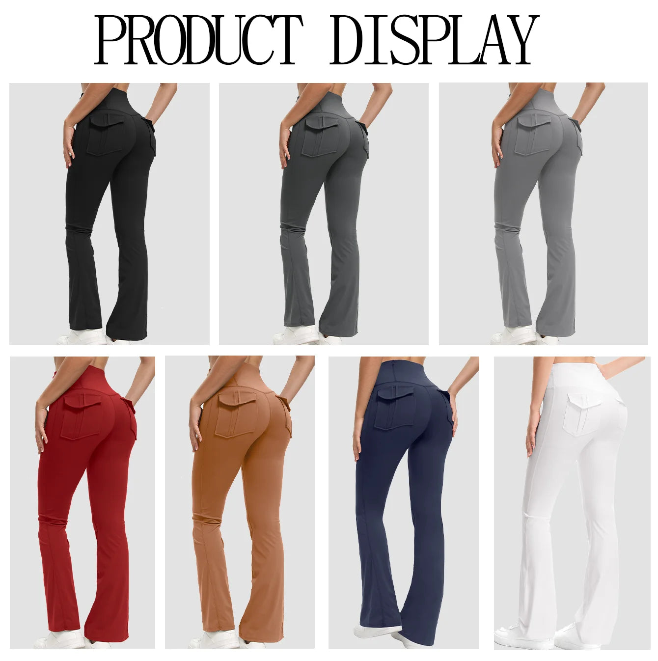 Women's High Waisted Flared Yoga Pants