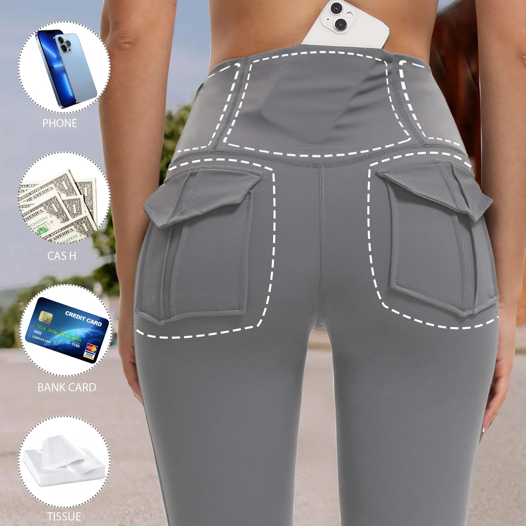 Women's High Waisted Flared Yoga Pants