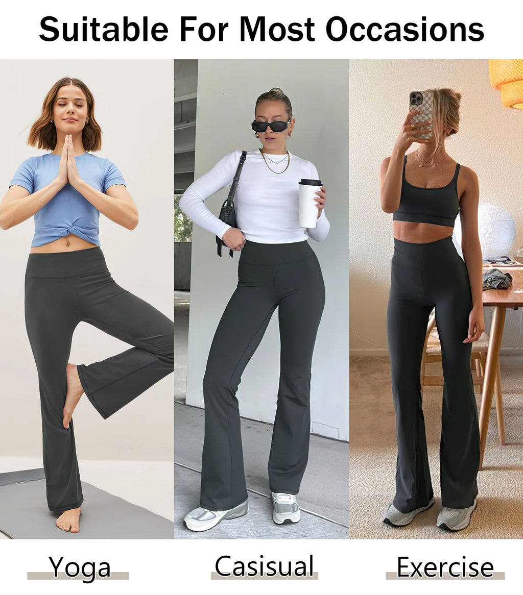 Women's High Waisted Flared Yoga Pants