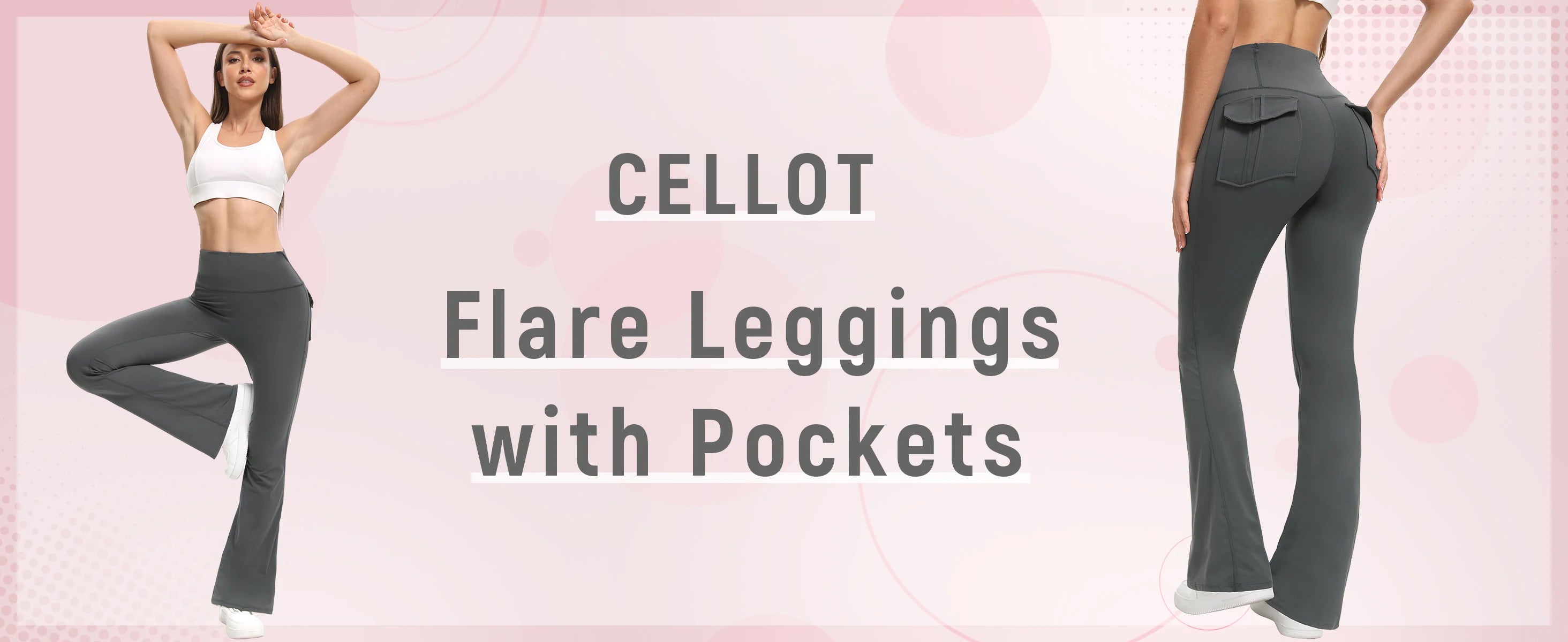 Women's High Waisted Flared Yoga Pants