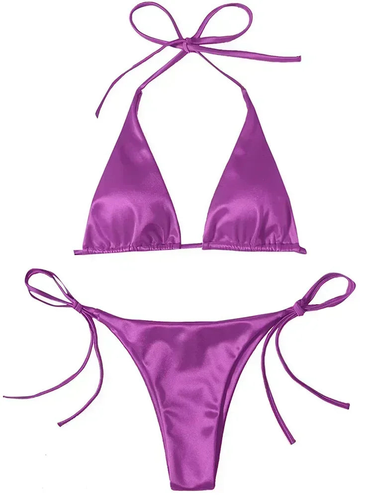 Women's Wrap Around Halter Bikini