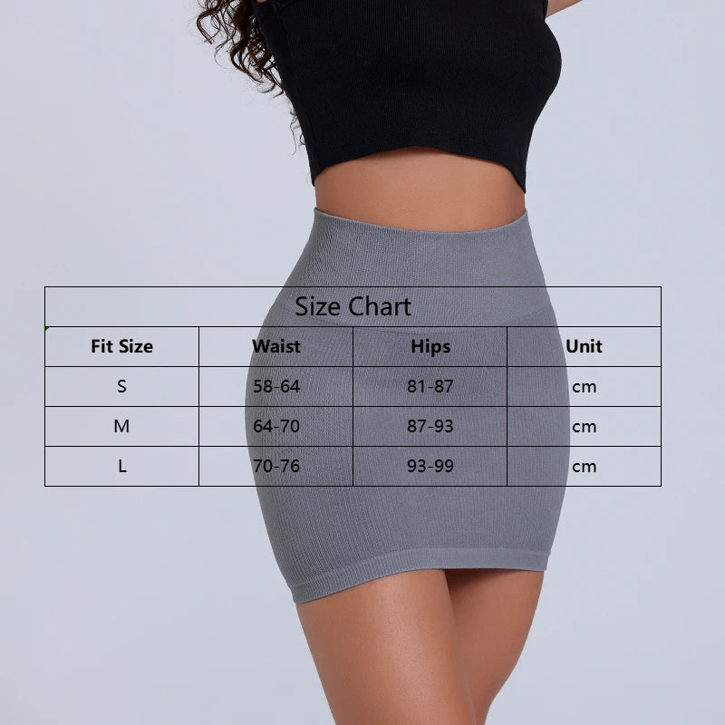 1Pcs Summer High Waist Elastic Mini Skirt